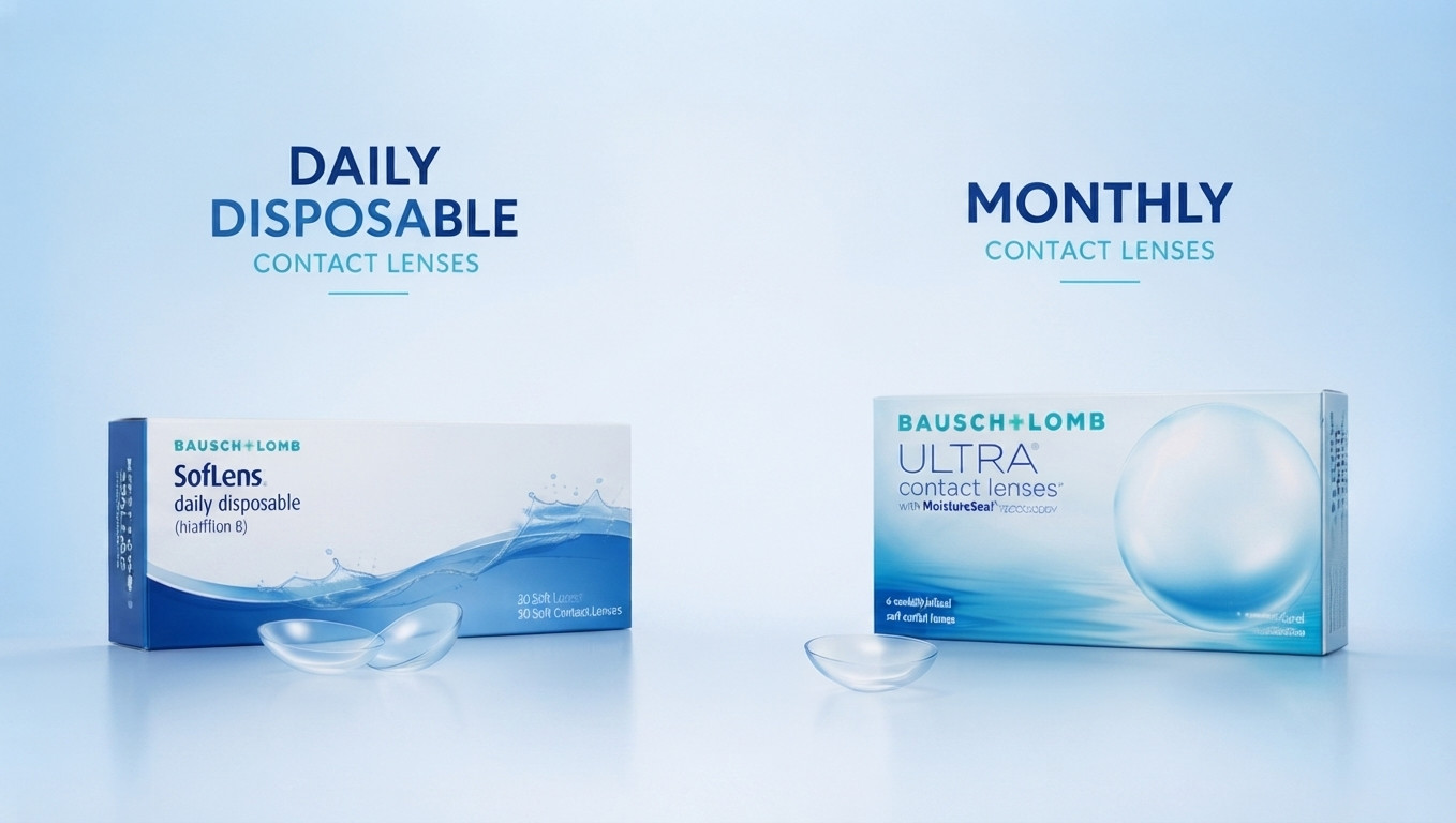 Daily Disposable vs. Monthly Contact Lenses: What’s the Difference?